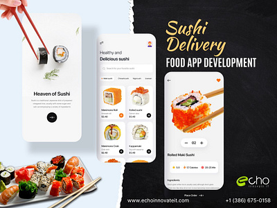 Sushi Delivery | Food App Development app development development food delivery app hire developer mobile app sushi delivery app