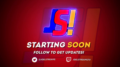 starting soon screen 2d branding design fiverr graphic design illustration logo stream streaming twitch vector