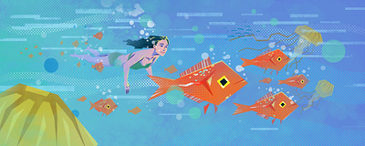 Under the sea design illustration