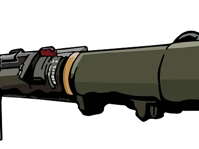 NLAW anti-tank grenade launcher anti tank weapon grenade luncher illustration nlaw