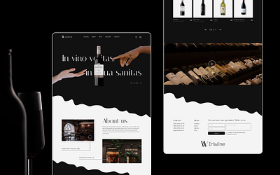 Wine shop about design e commerce main page shop ui wine