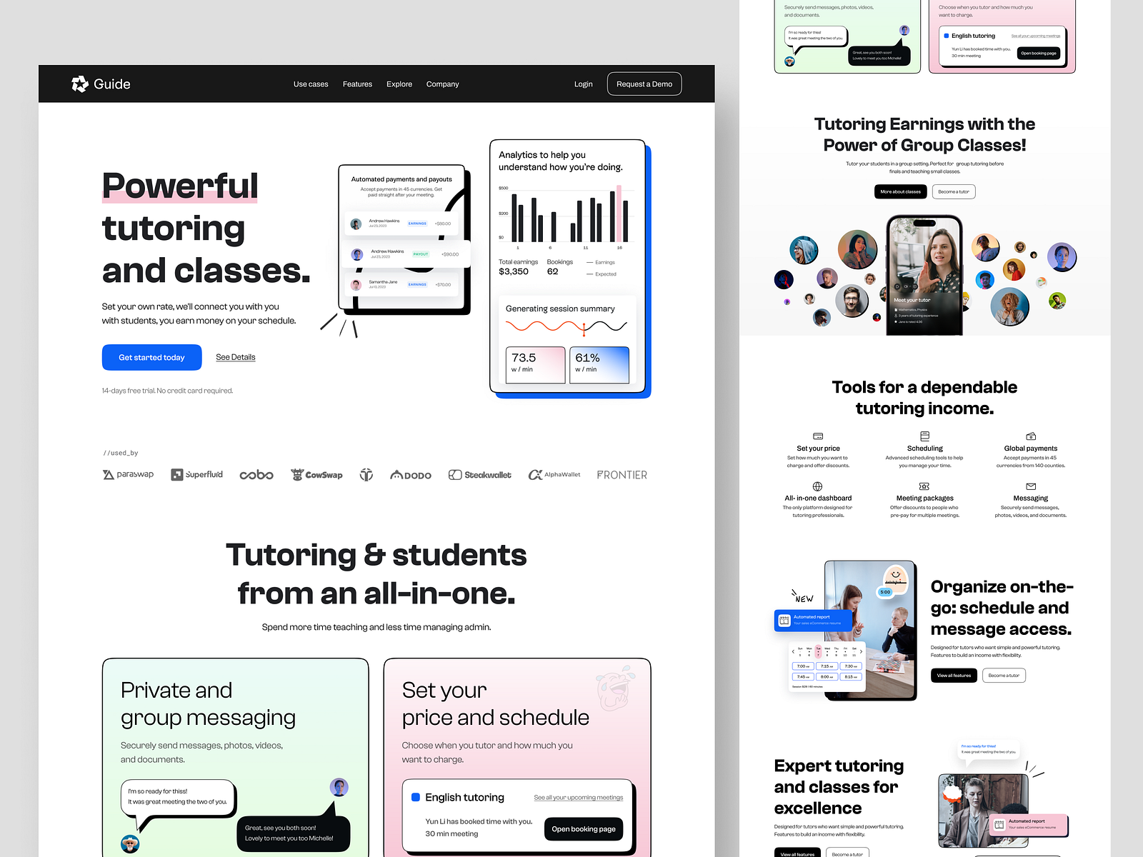 Online Tutoring Platform Website - Guide by Sajib Rahman for UIHUT - UI UX Design Agency on Dribbble