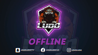 Offline screen 2d art branding design fiverr graphic design illustration logo stream streaming twitch ui vector