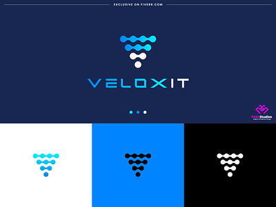 technology company brand identity || Velox IT Logo Design brand brand development branding business logo company branding company logo creative logo design fiverr graphic design icon logo illustration it logo logo logo maker minimal logo minimalist logo ps20 studios technology logo vector