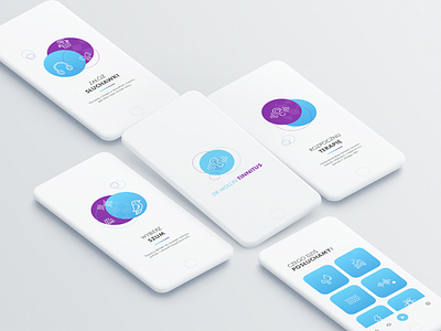 Mobile App: Tinnitus adobexd app design illustration mobile ui ux uxdesign