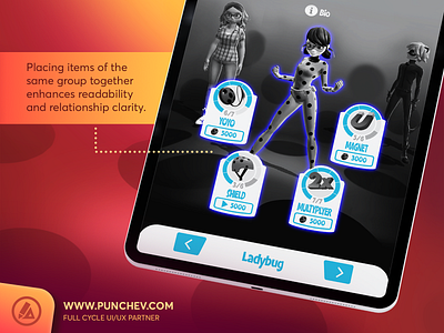 Miraculous Ladybug & Cat Noir - Character upgarde (UX) game user experience gameux user experience ux