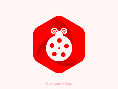 Bug logo bug colorful creative graphic design hexagon insect logo design minimalist modern unique