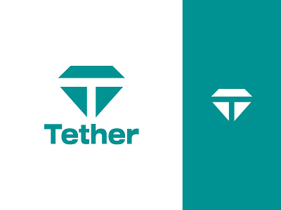 Tether Logo branding branding identity concept design flat freelancer logo designer graphic design illustration logo redesign logo tether tether logo tether logo redesign