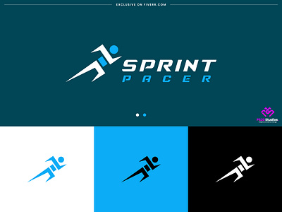 running trainer brand identity || Sprint Pacer Logo Design brand brand development branding business logo company branding company logo creative logo design fiverr graphic design icon logo illustration logo logo maker minimal logo minimalist logo ps20 studios running logo tech logo vector