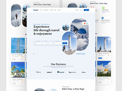 Travel Agency website landing page figma holiday homepage landing page mobile app responsive trailer travel travel agency travel app travel website ui uiux ux web web design website wireframe