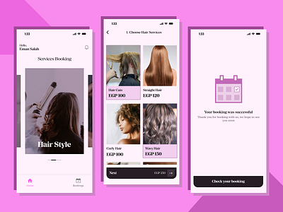 JAMALEK Beauty Center app beauty design graphic design ui ux