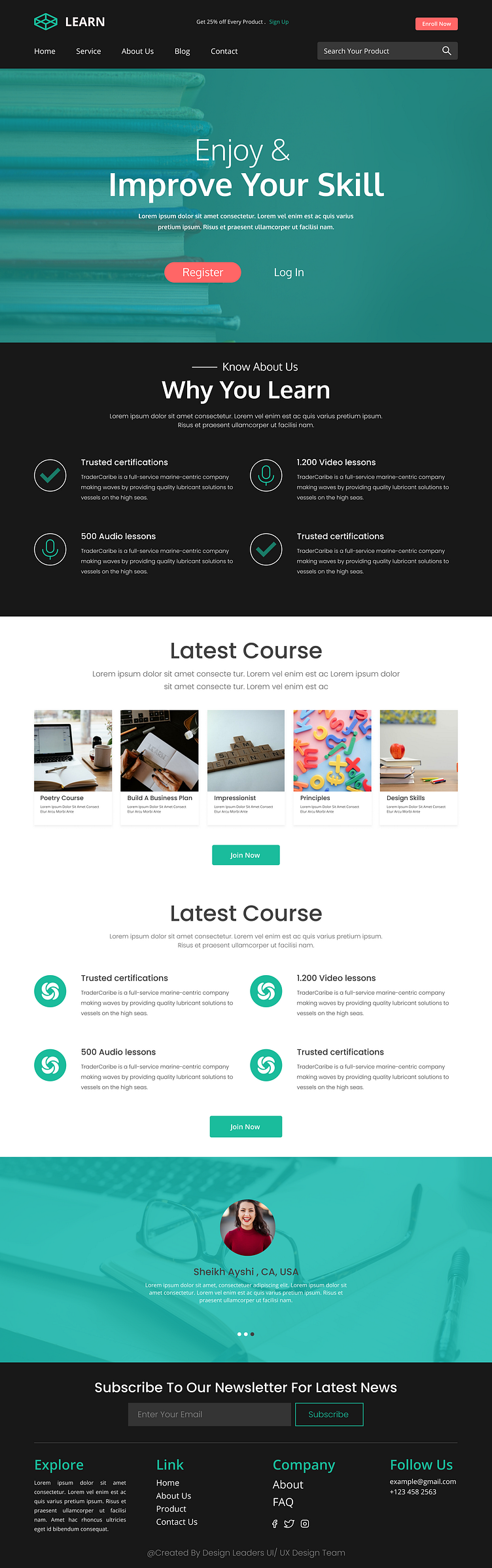 Learn Website UI UX Design by Biplob Hossain Sheikh on Dribbble