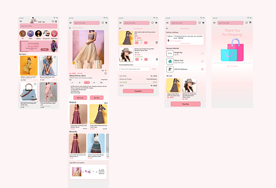 App - Women Shopping UI/UX animated attractiveui creative figma shopping uiux userfriendly uxresearch women