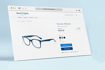 Optix: Prescription Lens Selector for Magento 2 Eyewear Shop design extension eyeglasses eyewear glasses online shop ui