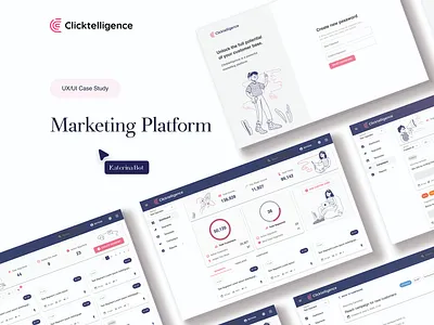 Powerful marketing platform case study design figma ui ui design uiux ux ux study webdesign website