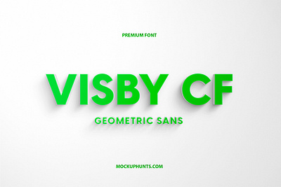 Free Visby CF Geometric Sans Font font free font visby