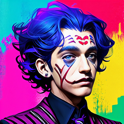Colorful Joker aigc animation
