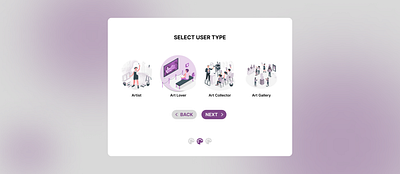 Day 64: Select User Type 064 challenge dailyui dailyui challenge dailyui064 dribbble 064 select user type ui