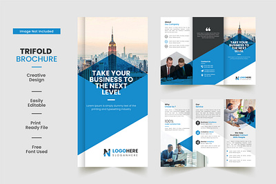 Trifold Brochure Template brochure graphic design trifold