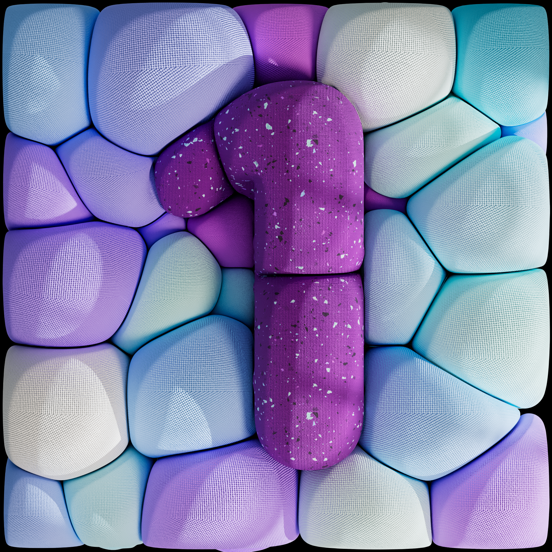 1 for 36Daysoftype 36daysodtype 3d 3dtype c4d cgi cinema4d design illustration one render