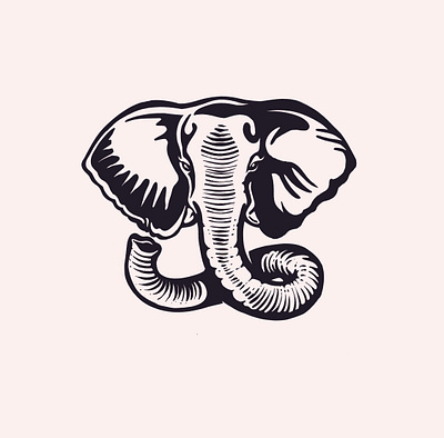 Cleanephant branding design drawing elephant engrave graphic design illustration logo minimalist vacuum cleaner vintage