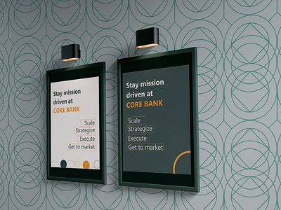 Quote wall office frame Corebank advert design branding design frame graphic design inspirational quote interior design office wall office wall design poster design quote frame wall poster wall quote wall quote frame writer