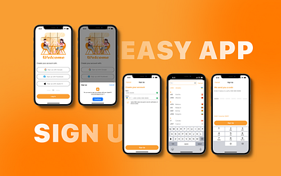Sign up | Mobile app app design login mobile sign up ui ux
