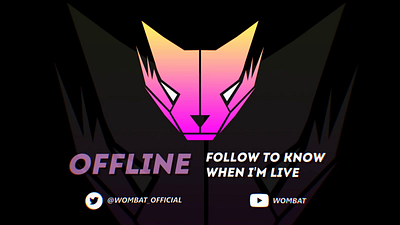 Offline screen 2d art branding design fiverr graphic design illustration logo stream streaming twitch ui vector