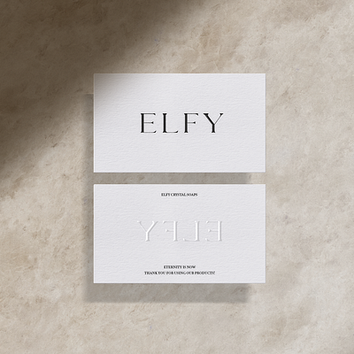 Elfy Business Card brand design brand identity branding branding design business card design elegant design graphicdesign logo design logos packaging packaging design