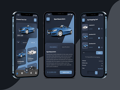 Car Mobile App Design androaid app animation apps brnding car car app car design design ios ios app landing page mobile mobile app ui uiux uiux design ux web design website design world