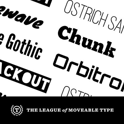 The League of Moveable Type figma fonts graphic design typography ui