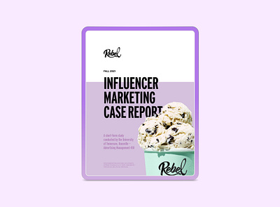 Rebel Influencer Marketing Report design graphic design illustration layout typography