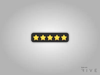 5 star rating (Rive) 5 stars animation flutter interaction rating rive