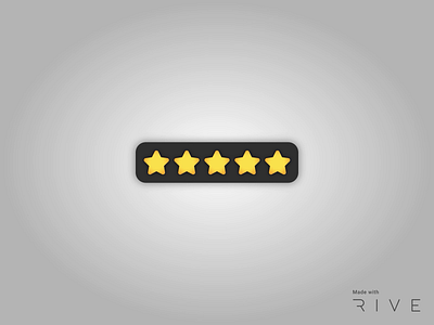 5 star rating (Rive) 5 stars animation flutter interaction rating rive