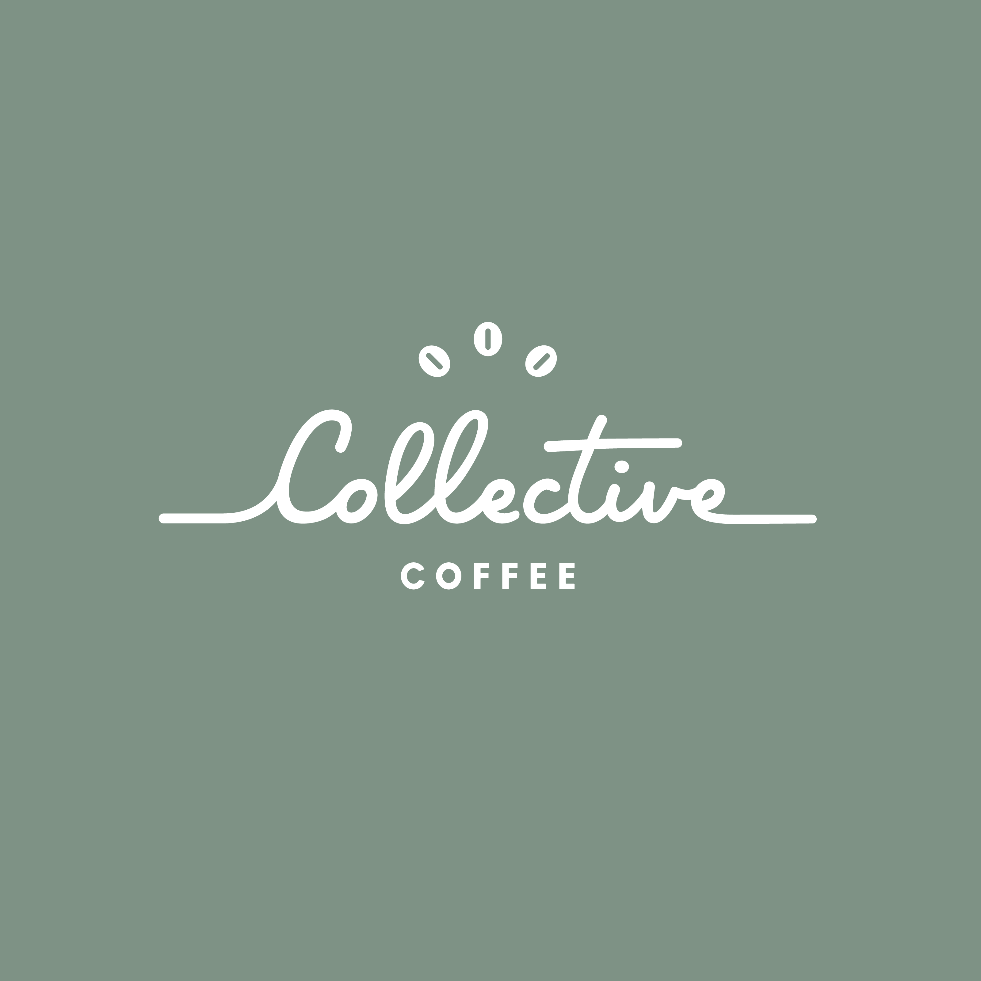 Collective Coffee Logo bakery beans brand branding coffee coffee beans collective espresso identity java local logo script