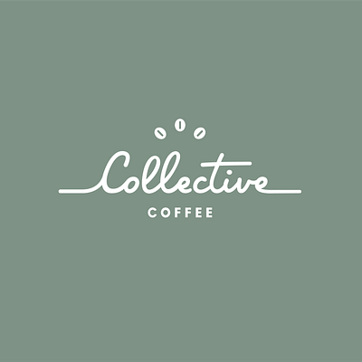 Collective Coffee Logo bakery beans brand branding coffee coffee beans collective identity logo script