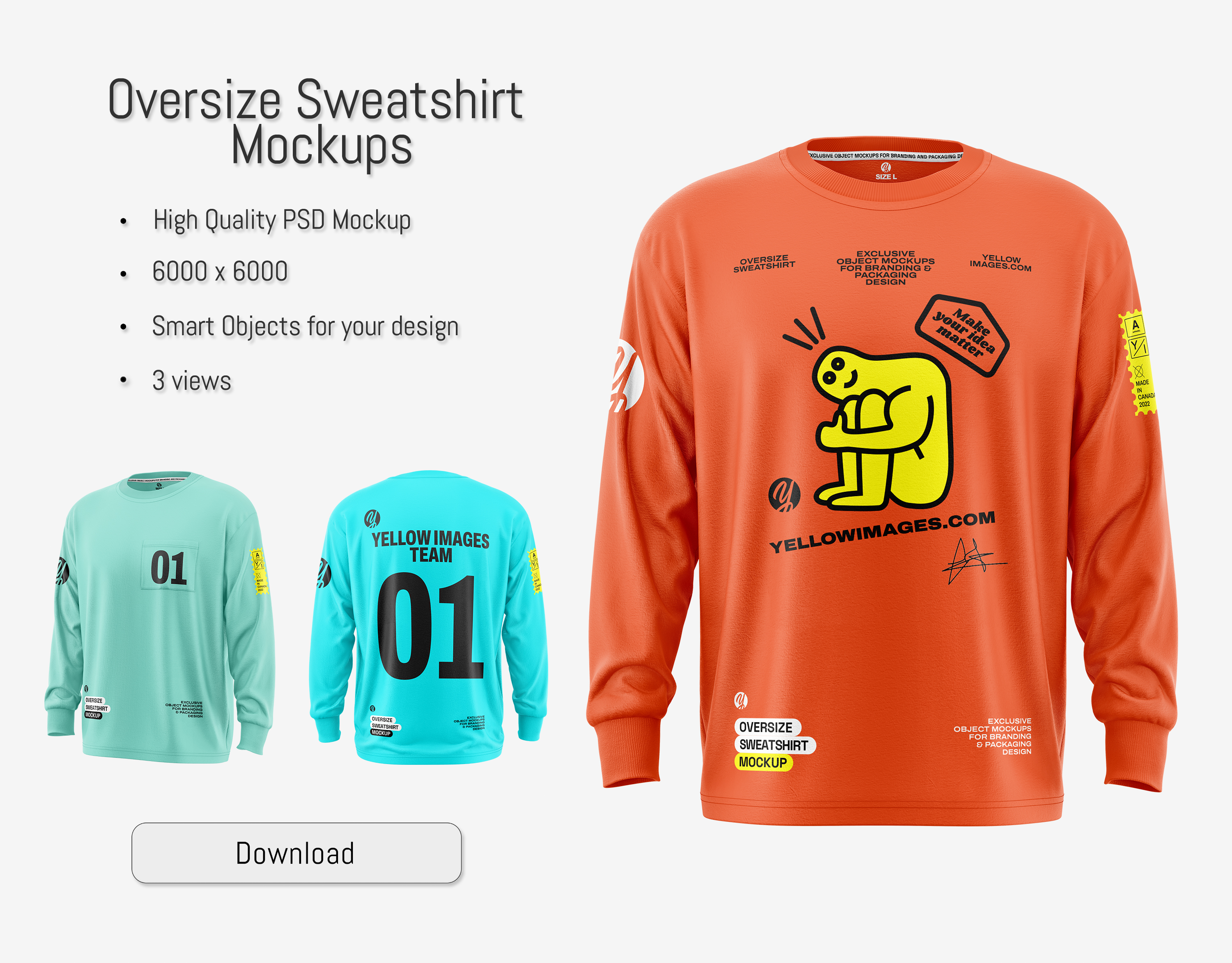 Sweatshirt Mockup designs themes templates and downloadable