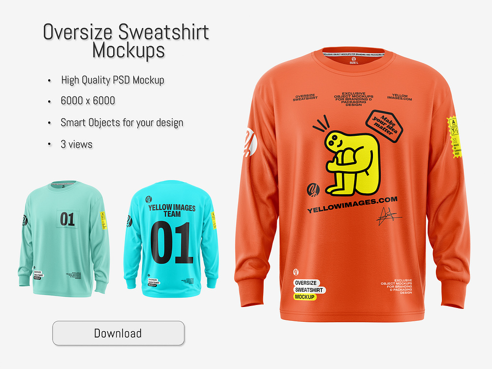 Sweatshirt Mockup designs, themes, templates and downloadable graphic