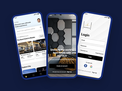 StayAtEase: A Hotel Mobile App Design hospitality
