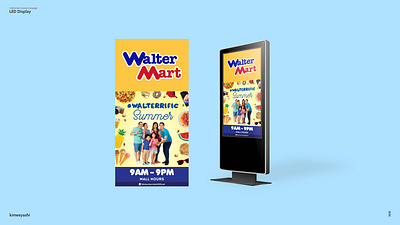 Summer Campaign LED Display branding campaign design family graphic design layout design logo mall mall event sale sale event summer campaign summer sale vector yellow