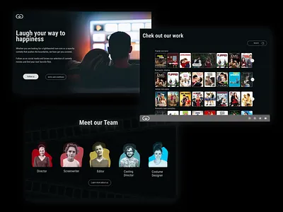 GiG a company that makes and distributes comedy movies branding design graphic design typography ui ux