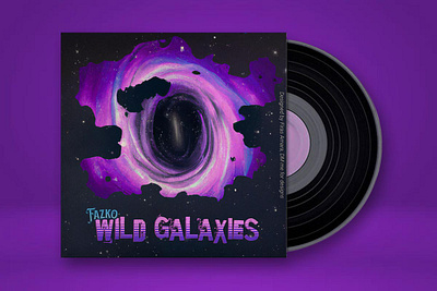 WILD GALAXIES | FORTNITE THEMED ALBUM COVER DESIGN aesthetic album art album cover design graphic design