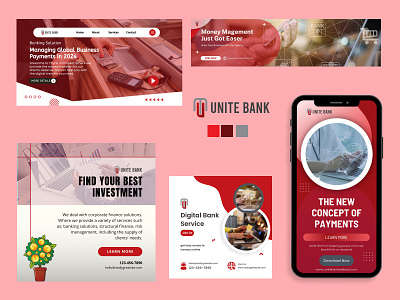 UNITE BANK logo design bank logo bank logo design brand guide line brand identity brand style branding design graphic design logo logo brand design logo design logo identity design logo style logo style guide