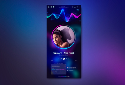 Music Player ~ DailyUi 009 app dailyui design figma front end mobile music music player player ui uiux