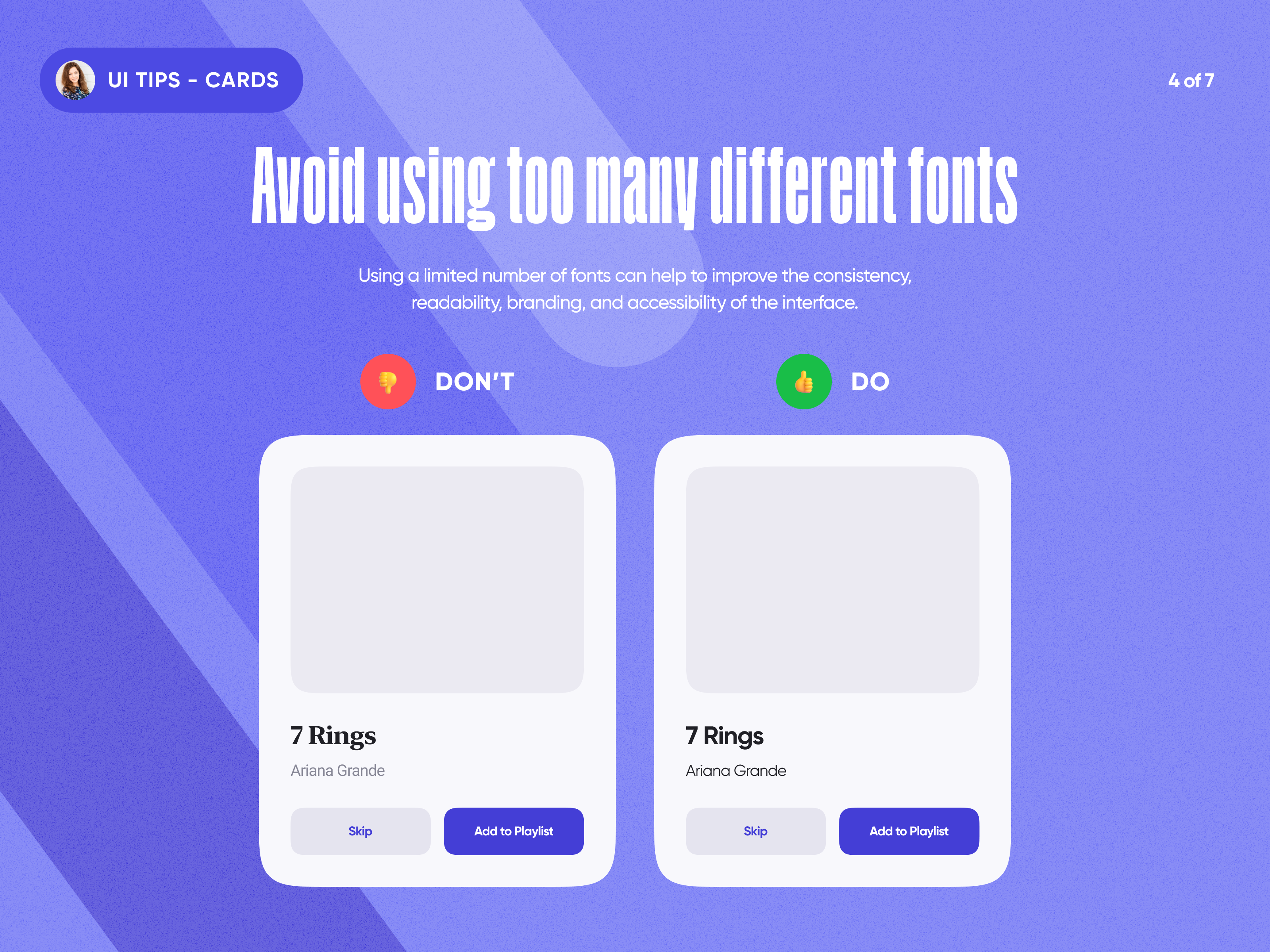 UI Tips – Cards by Anna Kapustina for Gotoinc on Dribbble