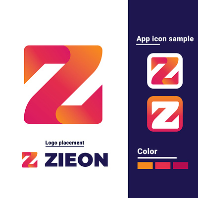 Modern Z latter logo template brand identity branding creative logo design graphic design logo vector z latter z logo
