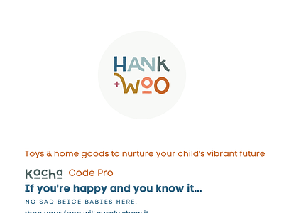Hank + Woo Brand Board branding graphic design logo typography