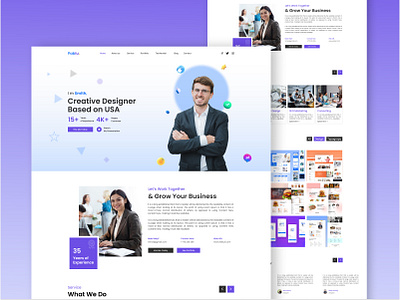 Portfolio Website Design Landing Page design landing page landing page portfiolio landing page ui portfolio portfolio landing page portfolio website ui ui landing page ux website website ui