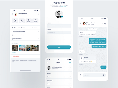 Mobile Chat UI by Hadi on Dribbble