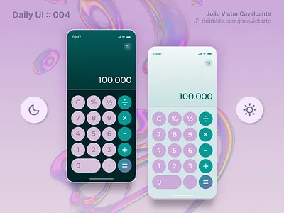 Daily UI 004 - Calculator | Joao Victor Cavalcante calculator dailyui design graphic design ui user interface ux